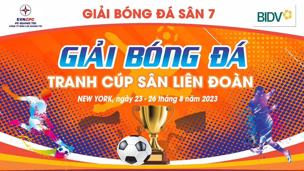 Backdrop giải bóng đá mẫu 15 file Corel