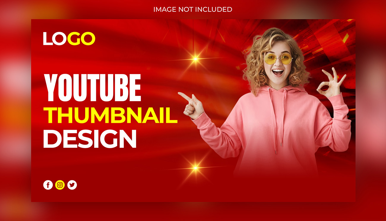 Ảnh thumb bìa youtube chủ đề vui nhộn file PSD mẫu Y88