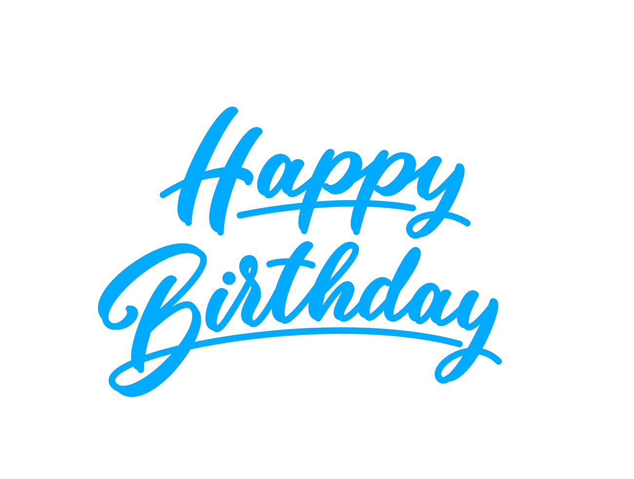 Bộ chữ typo happy birthday file EPS và AI mẫu K98