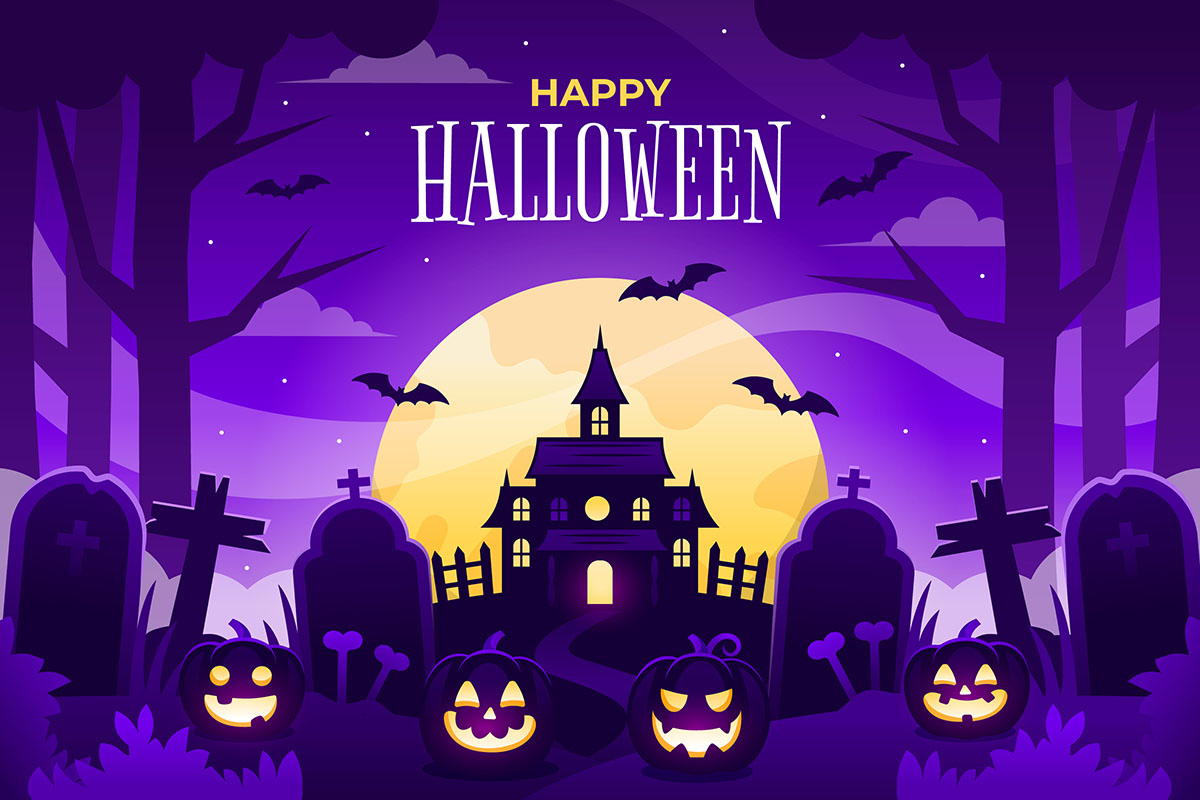 Banner lễ hội halloween file EPS và AI mẫu MB119