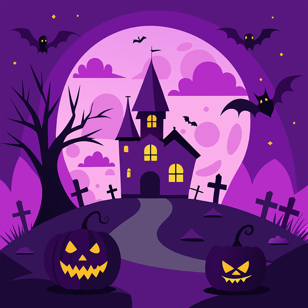 Background lễ halloween kinh dị file EPS và AI mẫu MB44