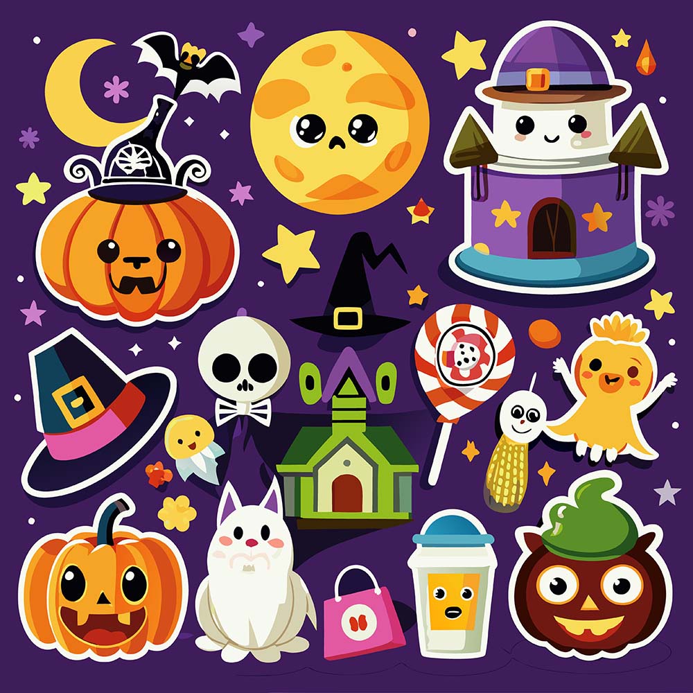 Hình minh họa nhân vật halloween file EPS - mẫu số 206