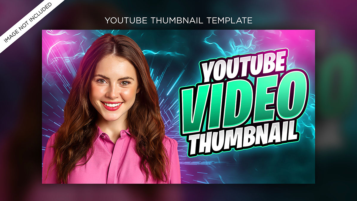 Ảnh thumb kênh youtube mẫu 77 file PSD