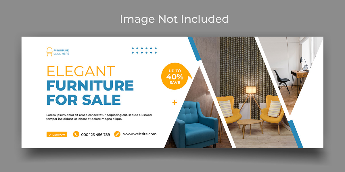 Banner thiết kế nội thất phòng khách file PSD mẫu NT469