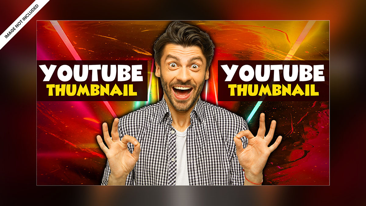 Ảnh thumb kênh youtube mẫu 34 file PSD