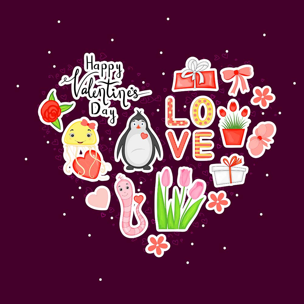 Banner ngày lễ valentine file vector mẫu BV110