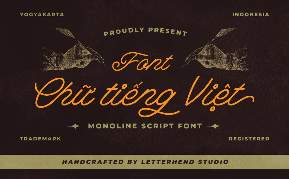 Font chữ cổ điển nét mảnh viết tay TH Hildesheim Việt hóa