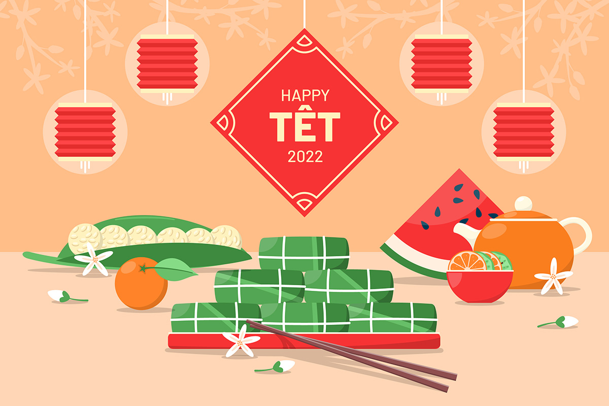 Background tết cổ truyền file vector mẫu 25R1452