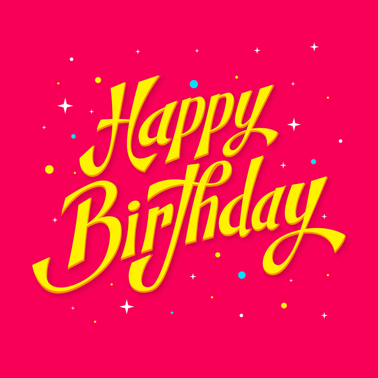 Bộ chữ typo happy birthday file EPS và AI mẫu K16