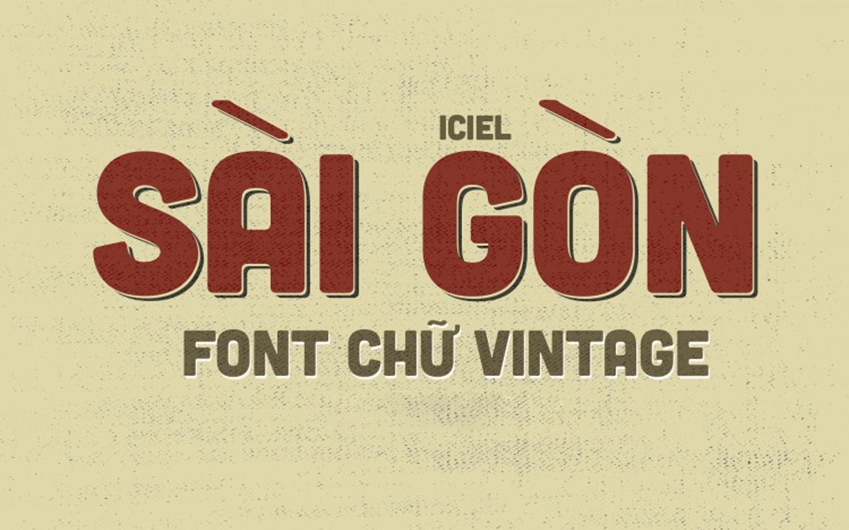 Font chữ hoài cổ, vintage iCielBC Cubano Normal Việt Hóa