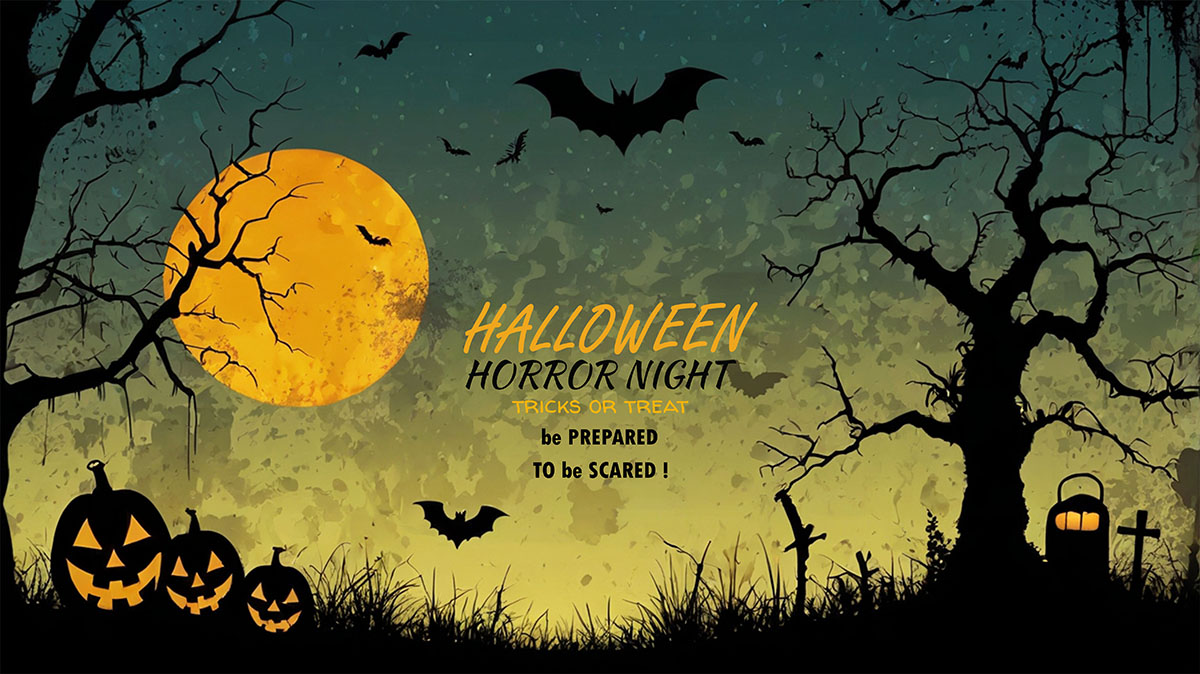 Banner lễ hội halloween file PSD mẫu MB376