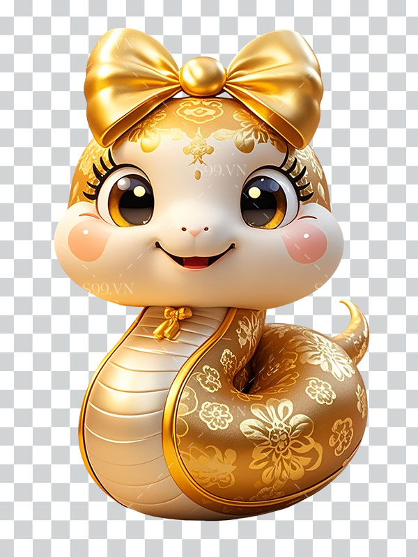 Hình ảnh con rắn cute file PNG mẫu OC352