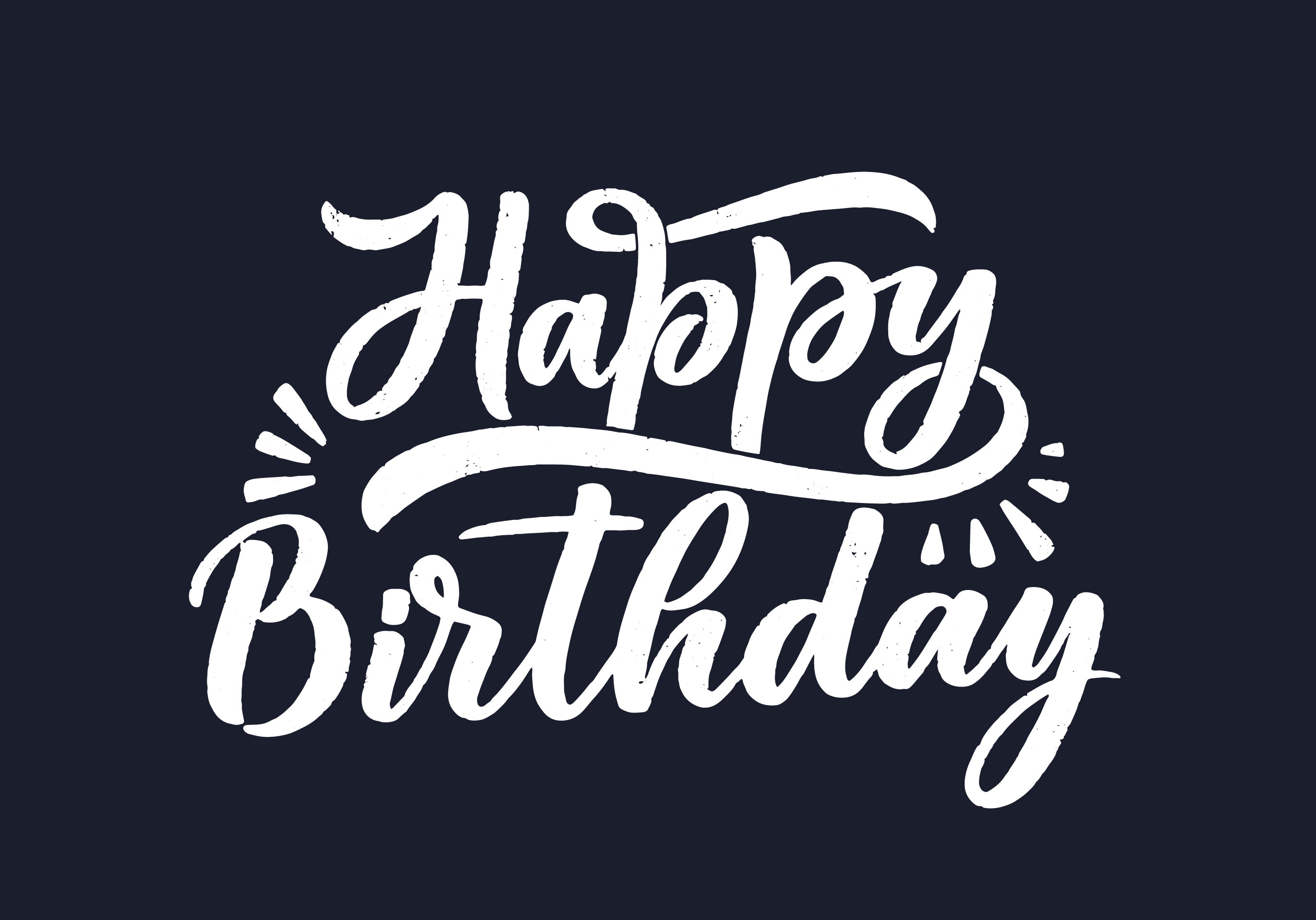 Bộ chữ typo happy birthday mềm mại file EPS và AI mẫu K136