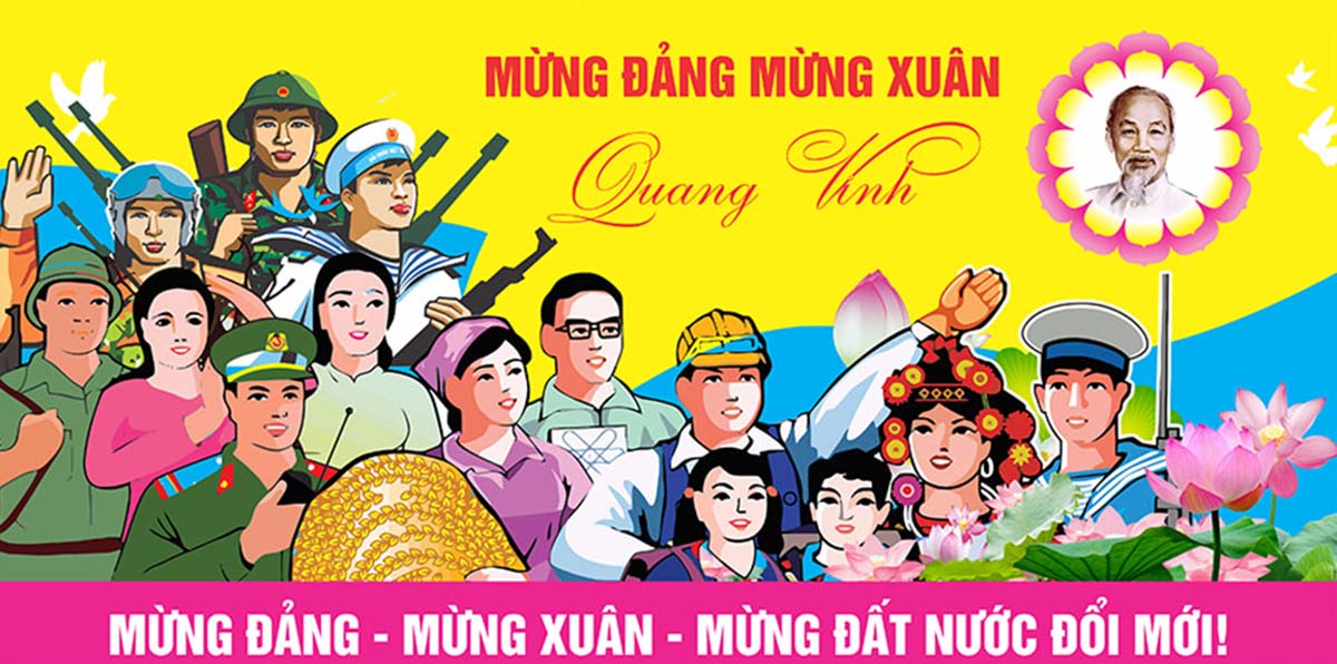 Backdrop toàn dân chào mừng ngày thành lập Đảng Cộng sản file CDR mẫu CR56