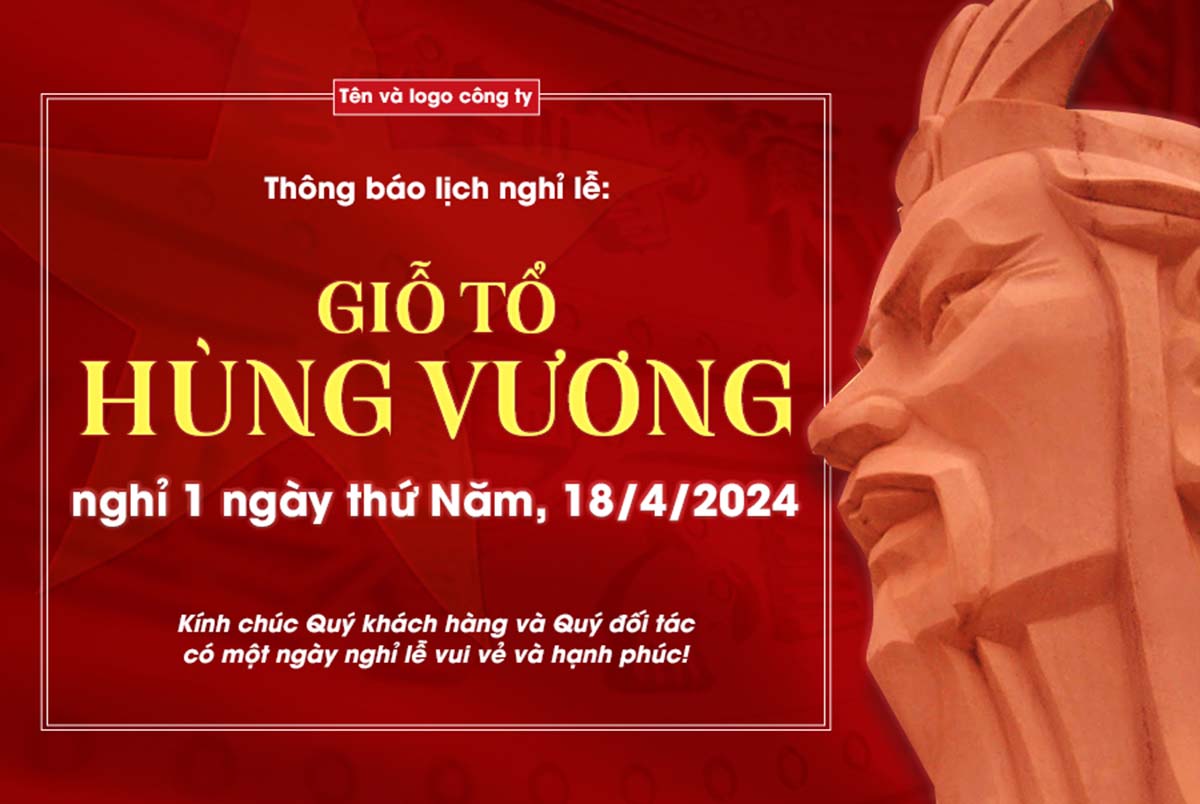 Banner giỗ tổ hùng vương file PSD mẫu HV22