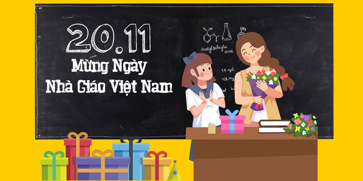 Phông nền tri ân thầy cô chào mừng Ngày Nhà Giáo Việt Nam 20.11 File Corel 7