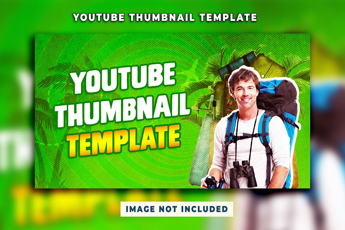 Ảnh thumb kênh youtube mẫu T60 file PSD