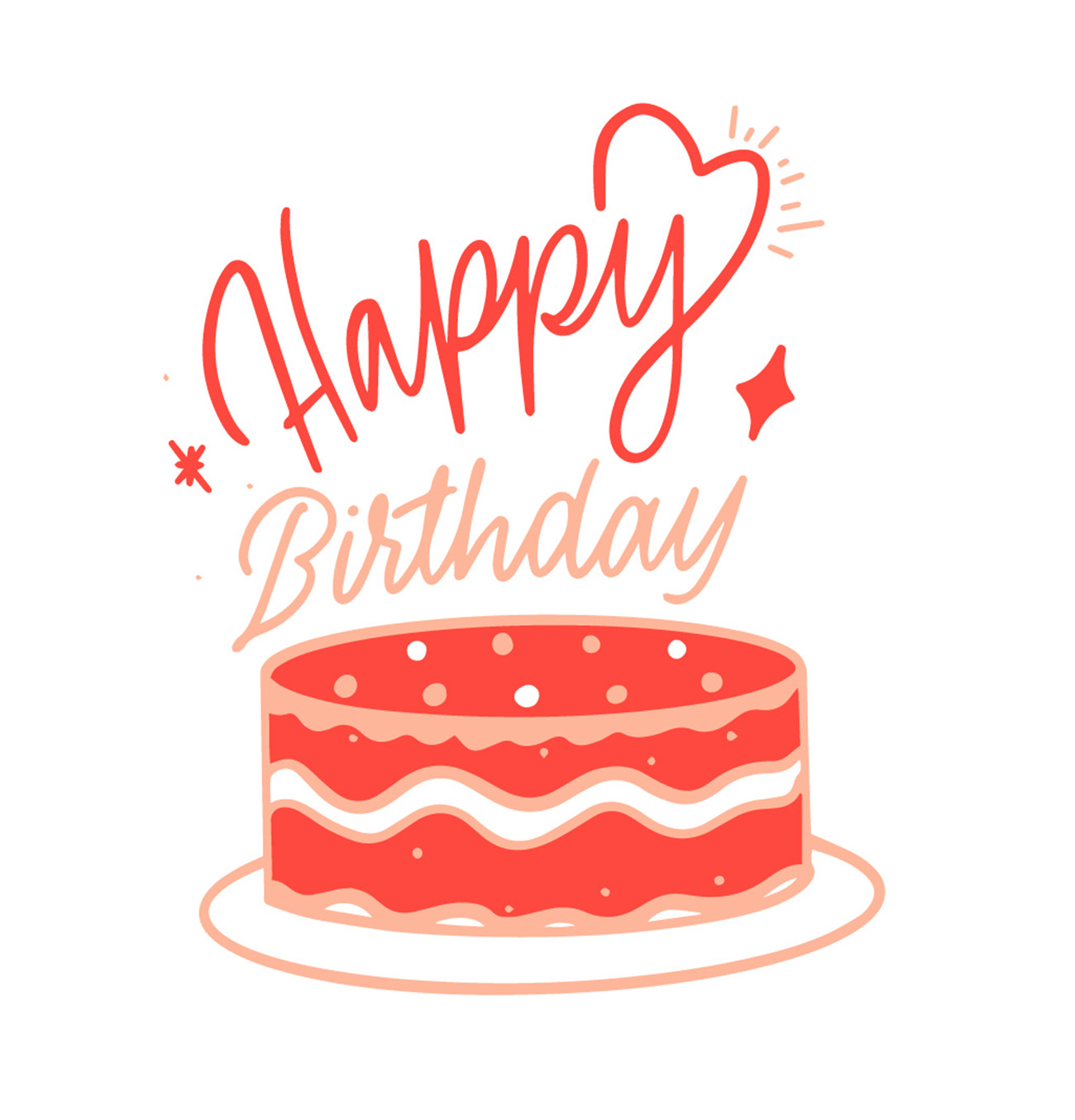 Bộ chữ typo happy birthday cách điệu file EPS và AI mẫu K41