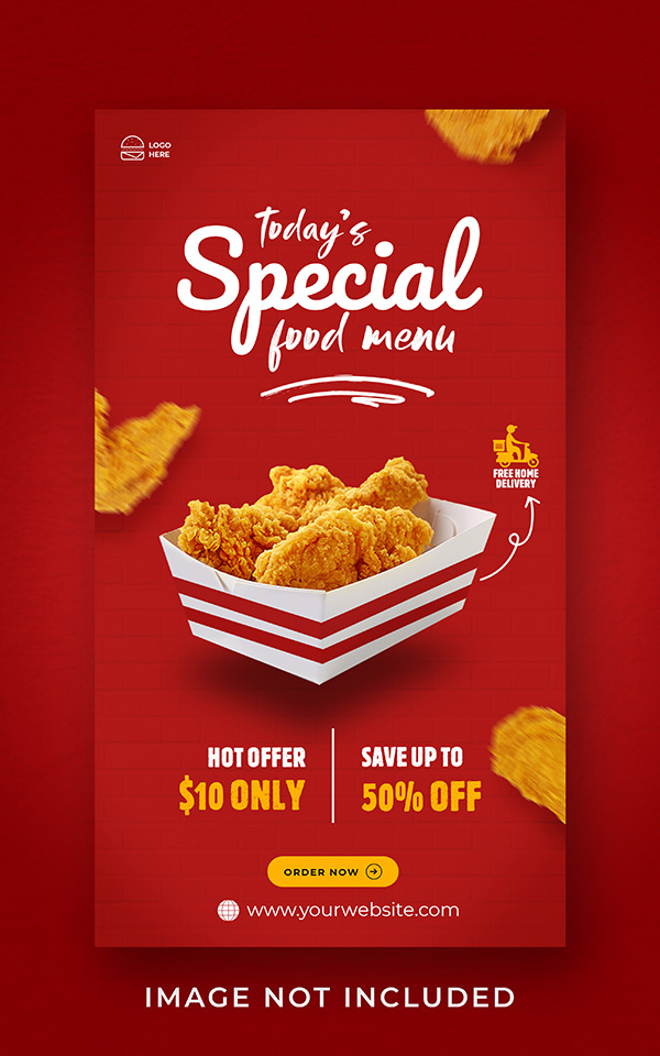 Poster quảng cáo gà rán KFC file PSD mẫu GR89