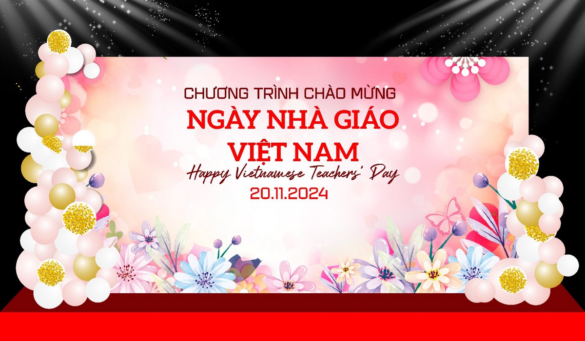 Phông nền tri ân thầy cô chào mừng Ngày Nhà Giáo Việt Nam 20.11 File Corel 30