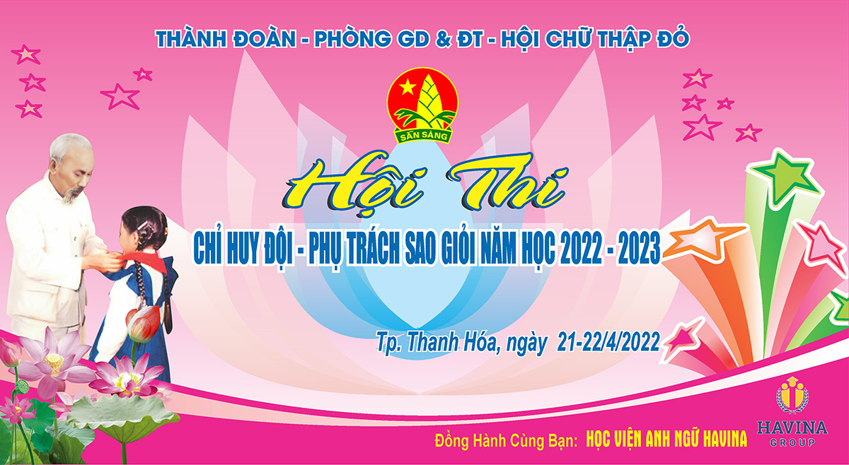 Backdrop Phông nền hội thi đoàn đội thanh niên - File Corel