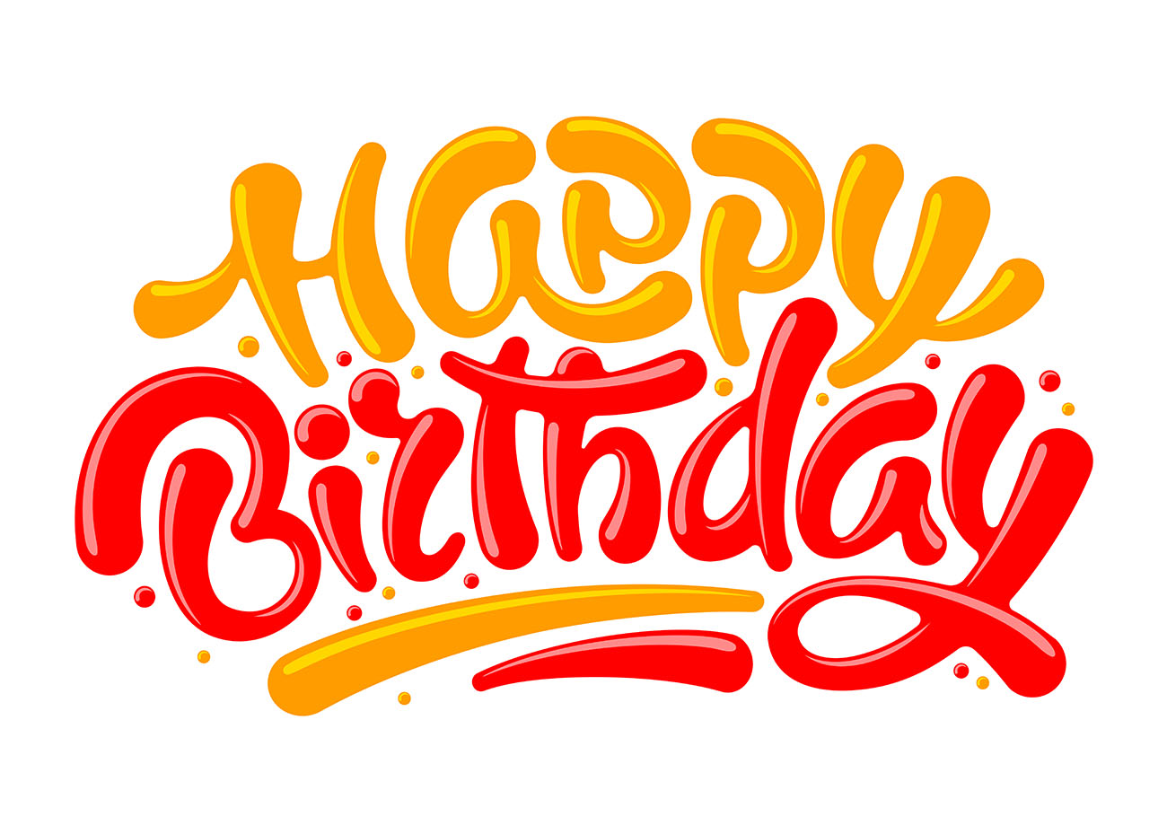 Bộ chữ typo happy birthday mềm mại cách điệu file PSD mẫu K85