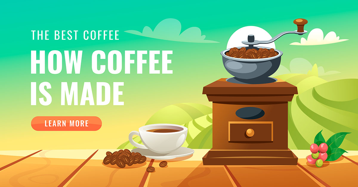 Banner quảng cáo cafe file vector mẫu DE54