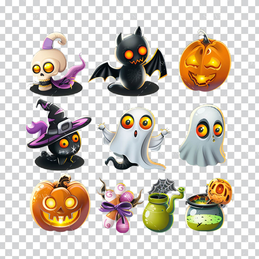 Hình ảnh nhân vật ma quái halloween file PNG - mẫu số 120