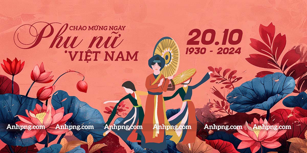 Banner chúc mừng ngày phụ nữ việt nam file CDR mẫu PN278