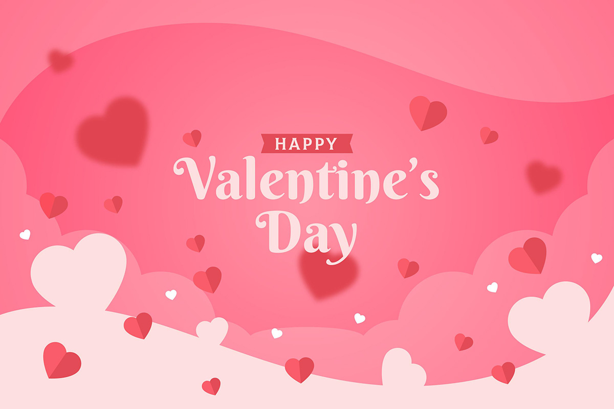 Banner ngày lễ tình nhân valentine file vector mẫu BV231