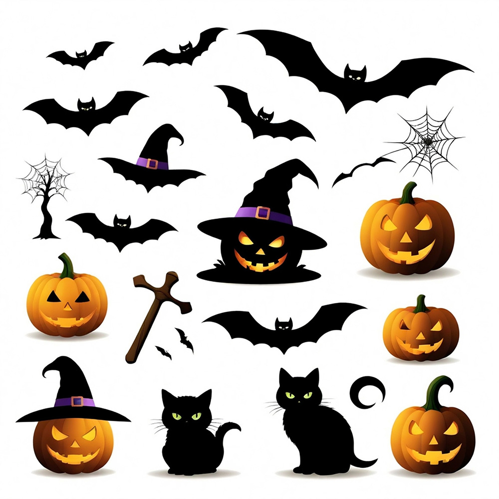 Hình minh họa nhân vật ma quái halloween file EPS - mẫu số 611