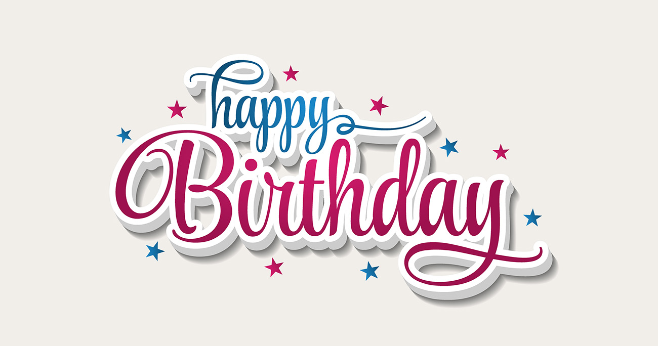 Bộ chữ typo happy birthday mềm mại file EPS và AI mẫu K137