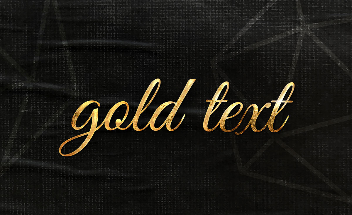 Hiệu ứng text gold file PSD mẫu HU348