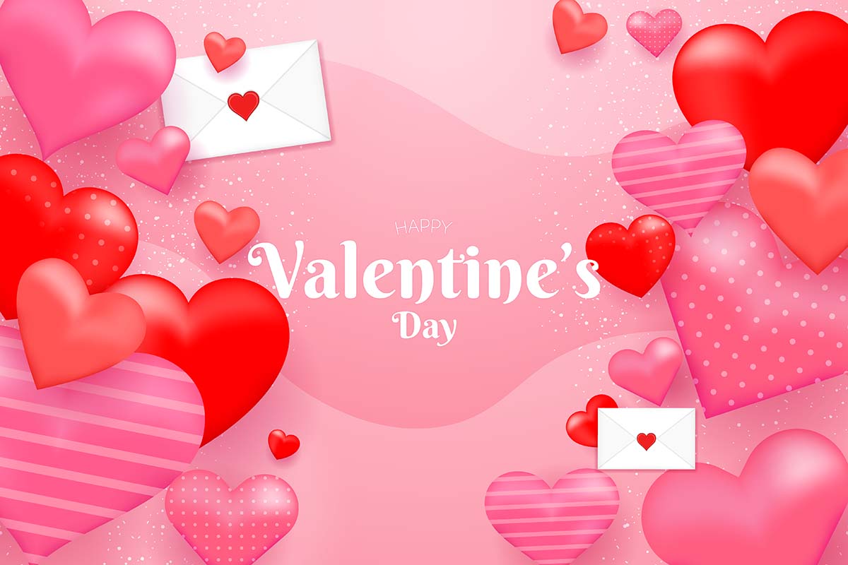 Banner hình ảnh trái tim valentine file vector mẫu số 219