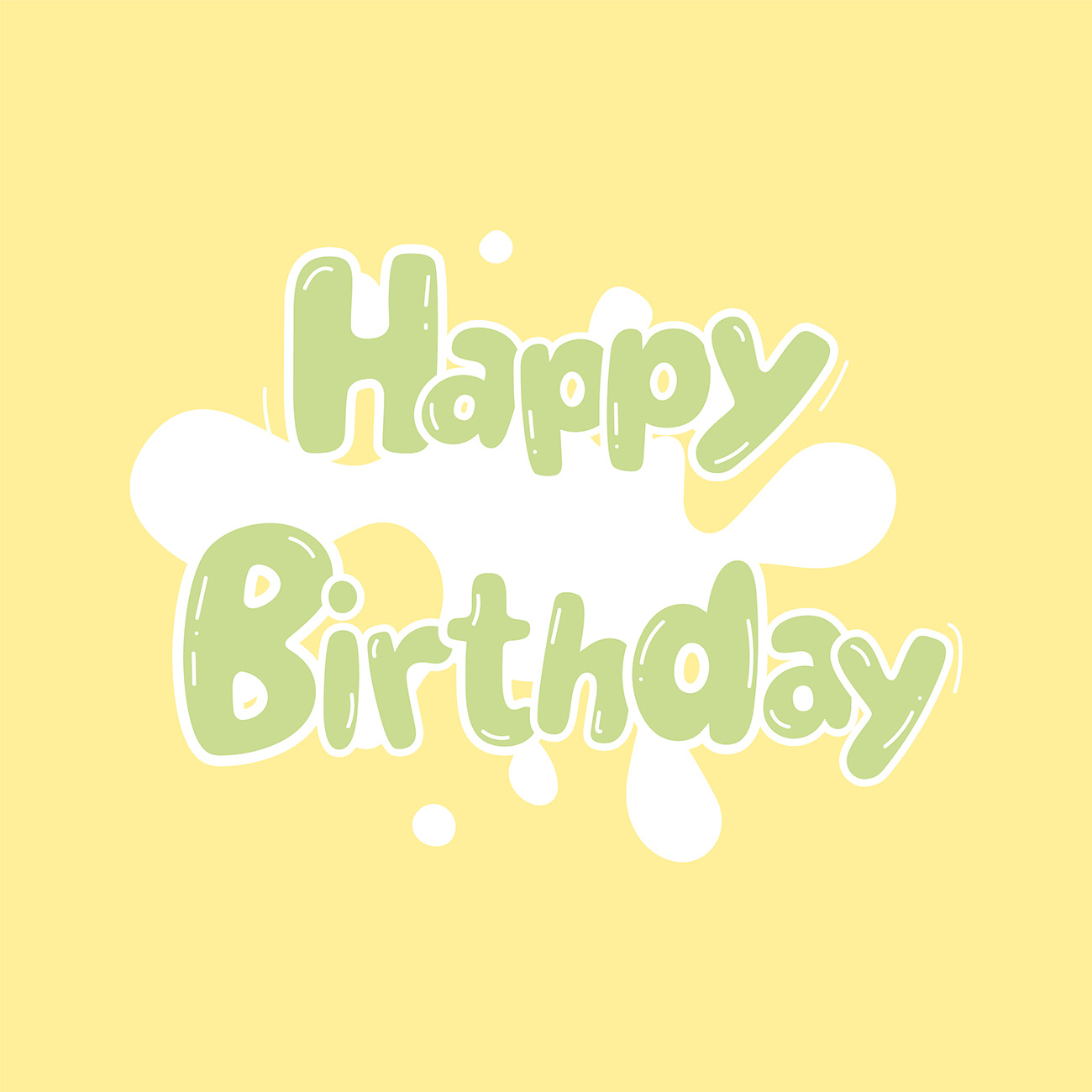 Bộ chữ typo happy birthday file EPS và AI mẫu K97