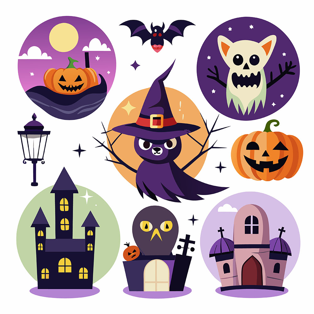 Hình minh họa nhân vật halloween file EPS - mẫu số 100