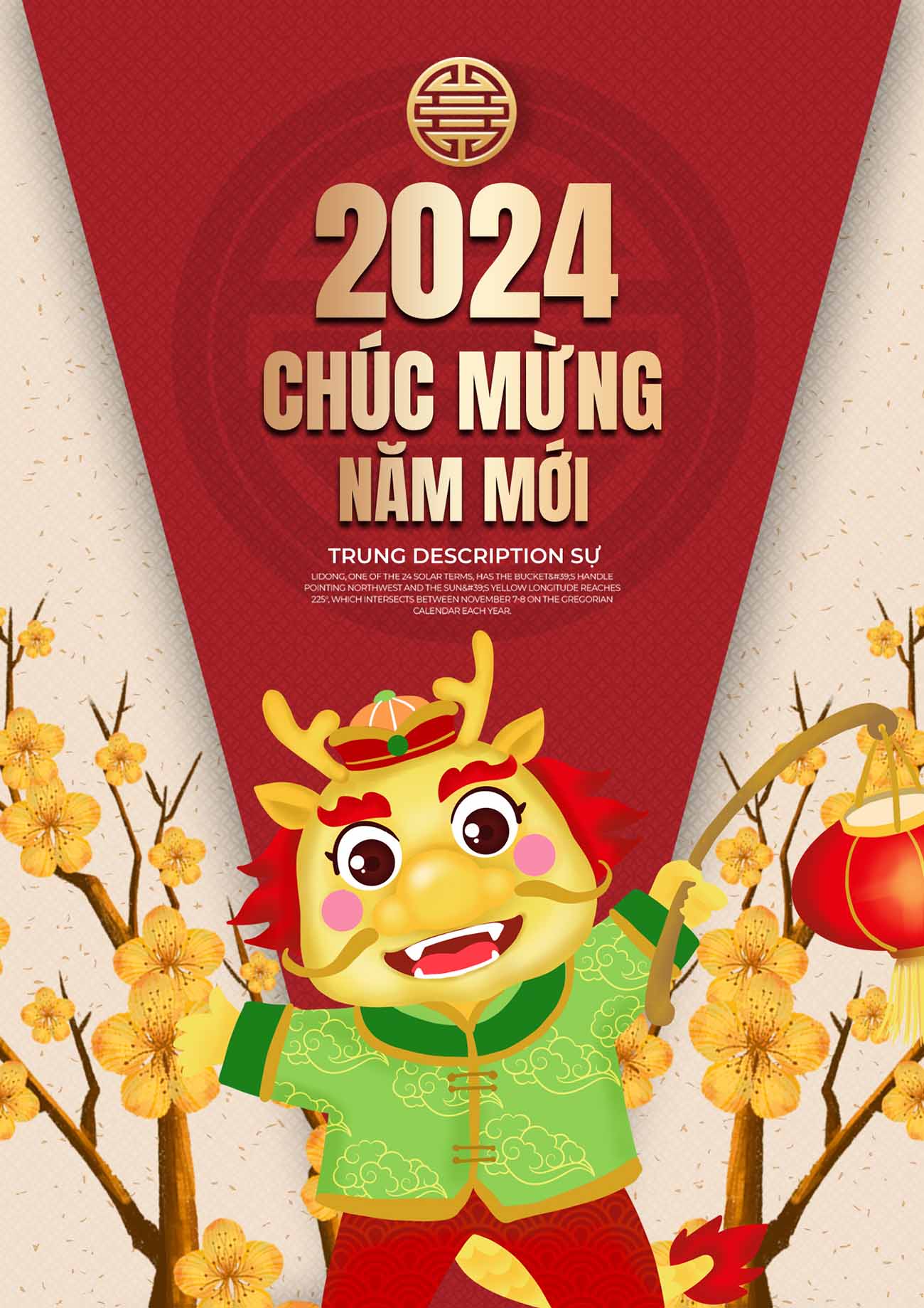 Poster tết năm 2024 file PSD mẫu S78