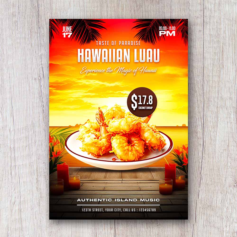 Poster quảng cáo gà rán KFC file PSD mẫu GR66