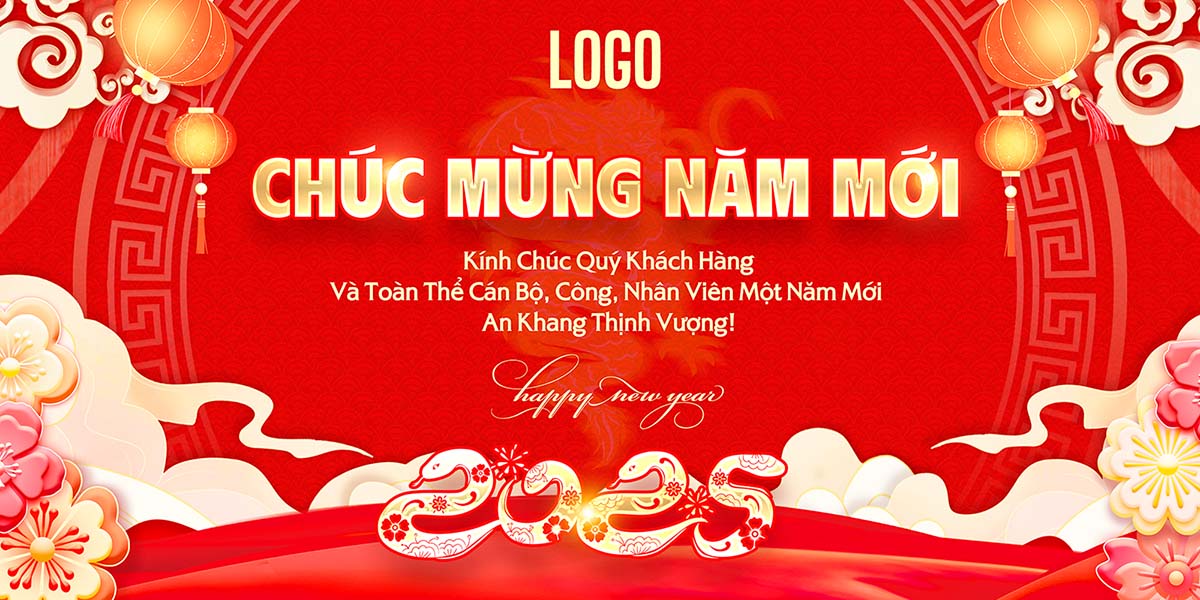 Banner tết nguyên đán file PSD mẫu OC65