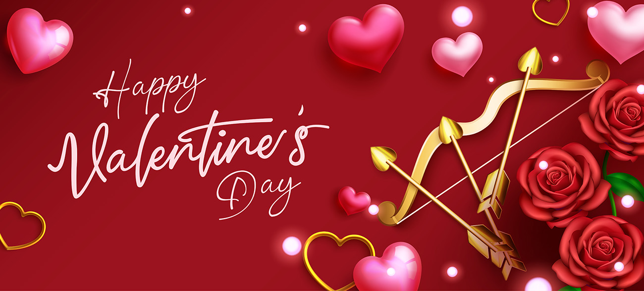 Ảnh ngày lễ tình nhân Valentines nền đỏ P16 file EPS