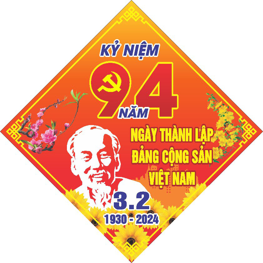 Phướn mừng Đảng mừng xuân 2024 file CDR mẫu D63