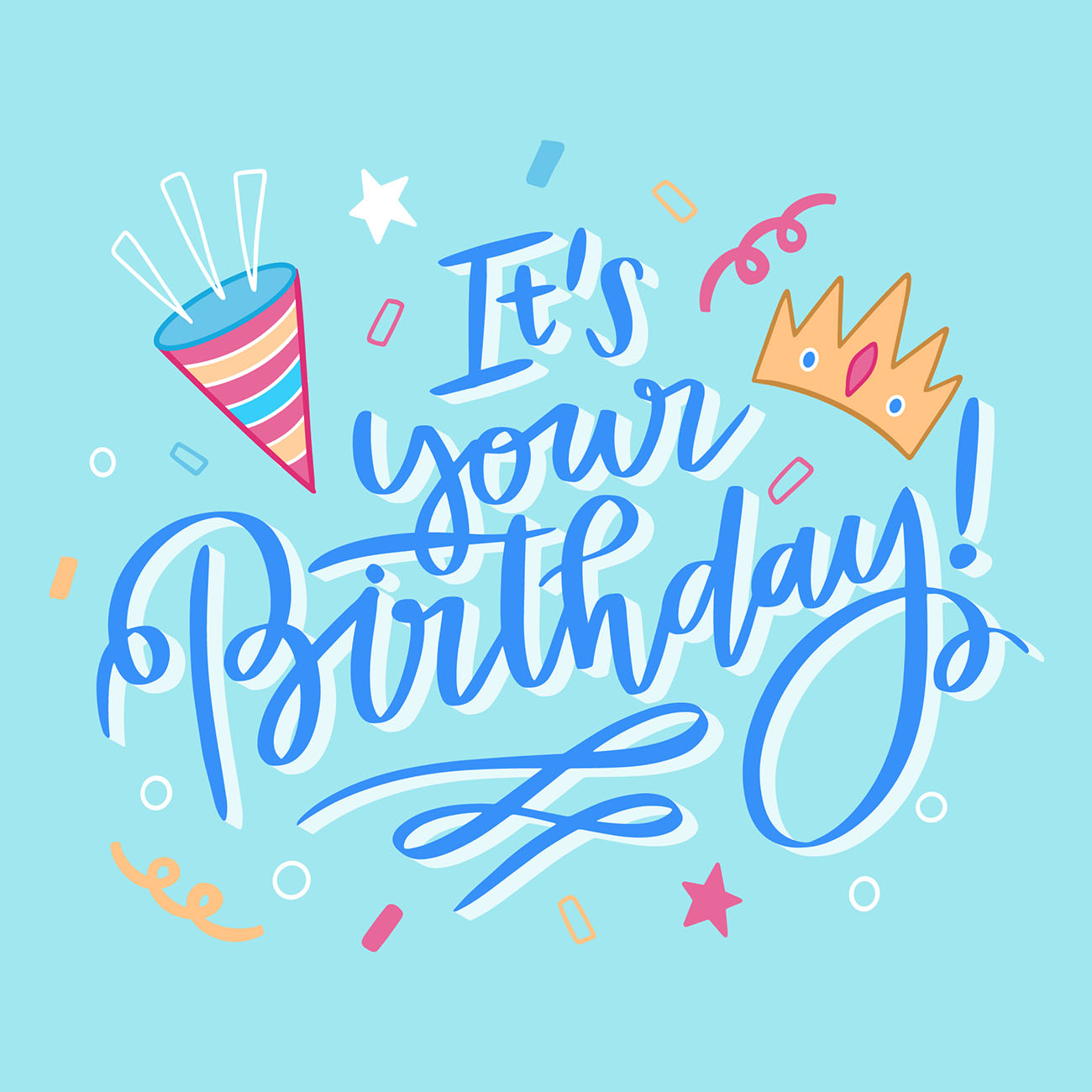 Bộ chữ typo happy birthday mềm mại cách điệu file EPS và AI mẫu K93