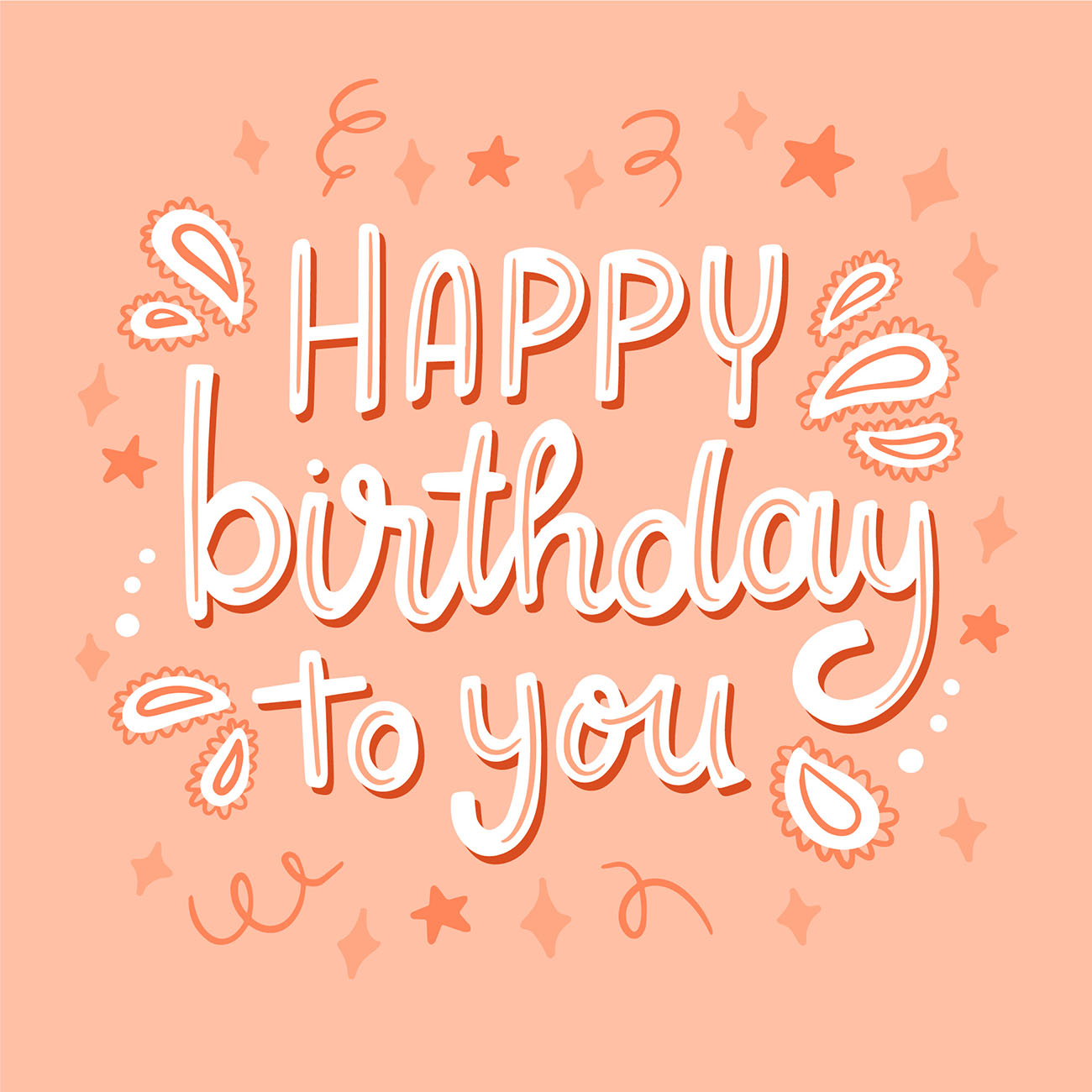 Bộ chữ typo happy birthday cách điệu file EPS và AI mẫu K52