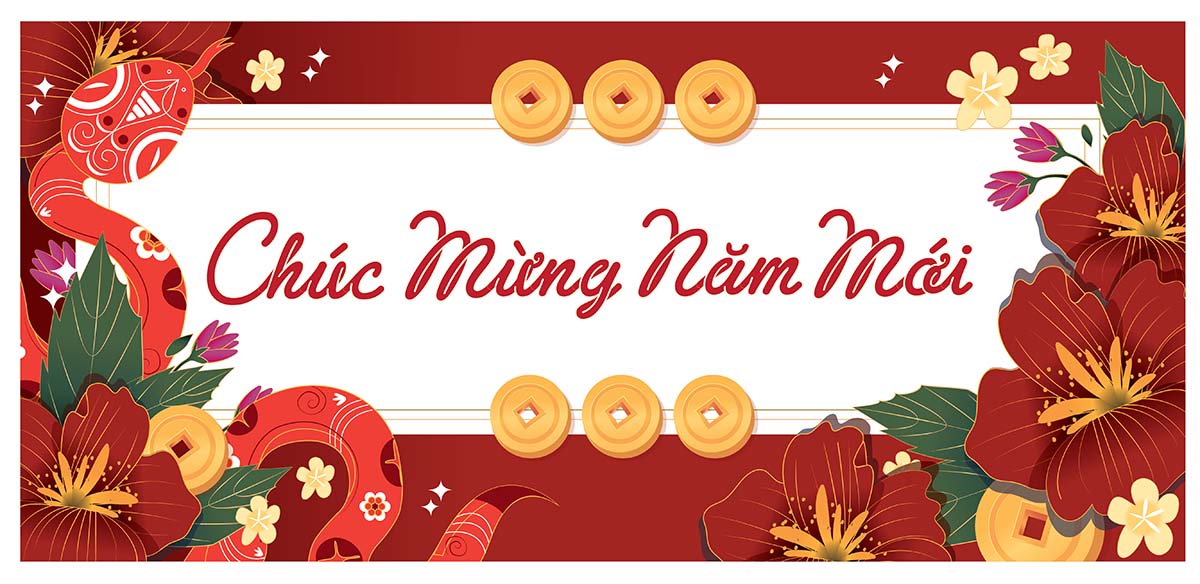 Thiệp chúc mừng năm mới file vector mẫu OC488