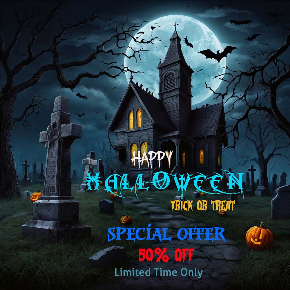 Poster lễ hội halloween file PSD mẫu MB336