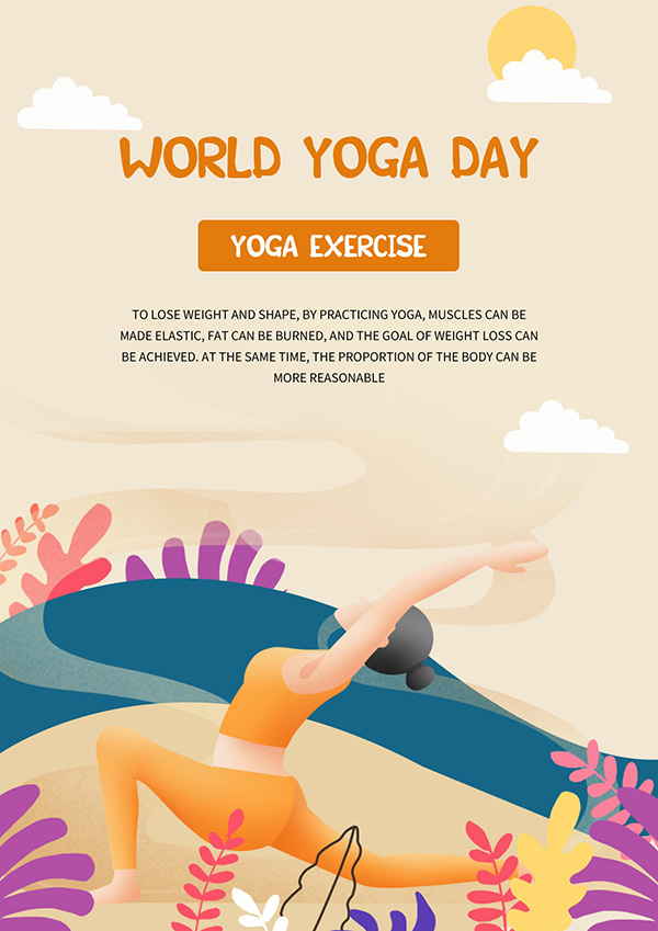 Poster ngày quốc tế yoga file PSD - mẫu số 603