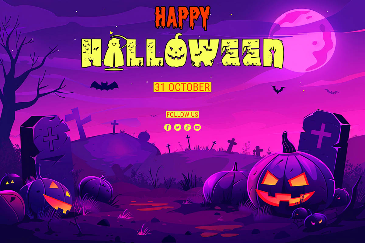 Banner lễ hội halloween file PSD - mẫu số 563