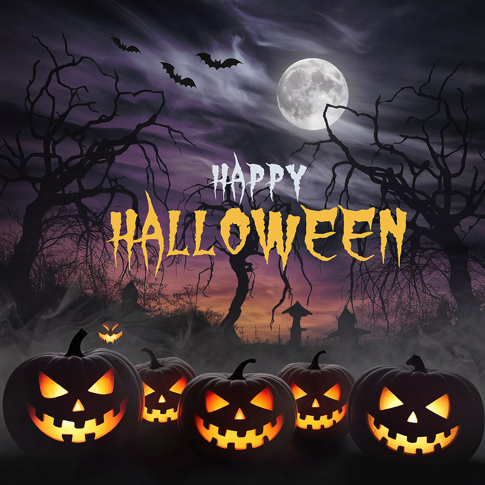 Poster lễ hội halloween file PSD mẫu MB375