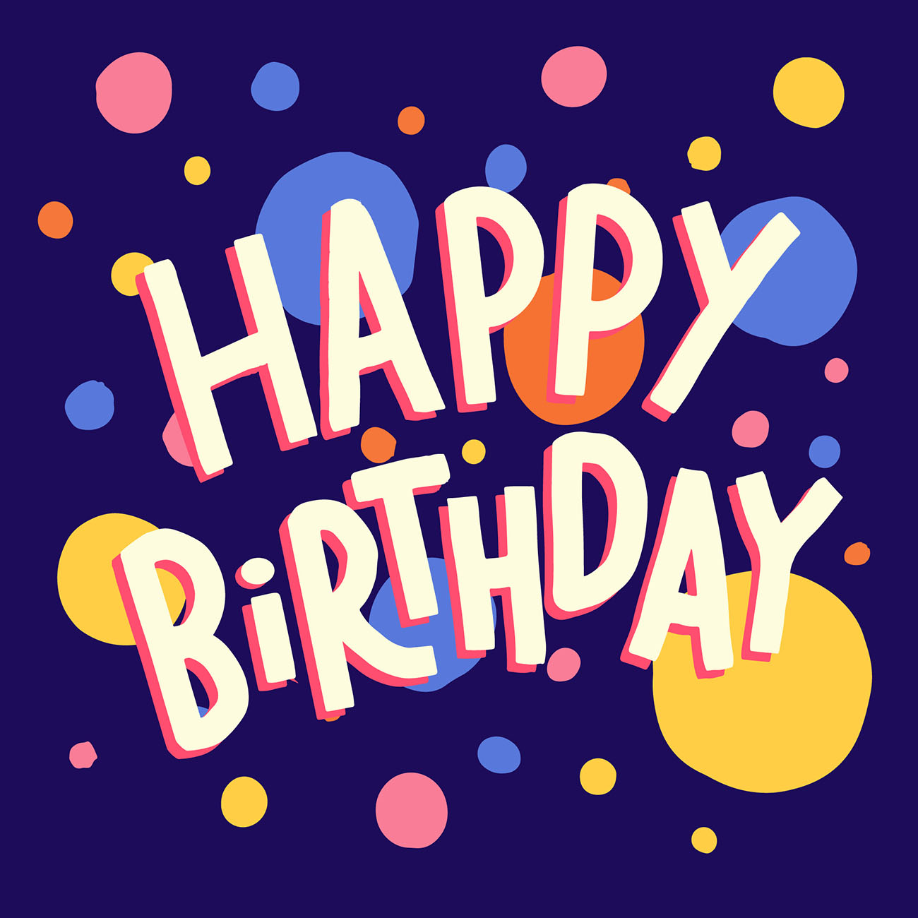 Bộ chữ typo happy birthday file EPS và AI mẫu K3