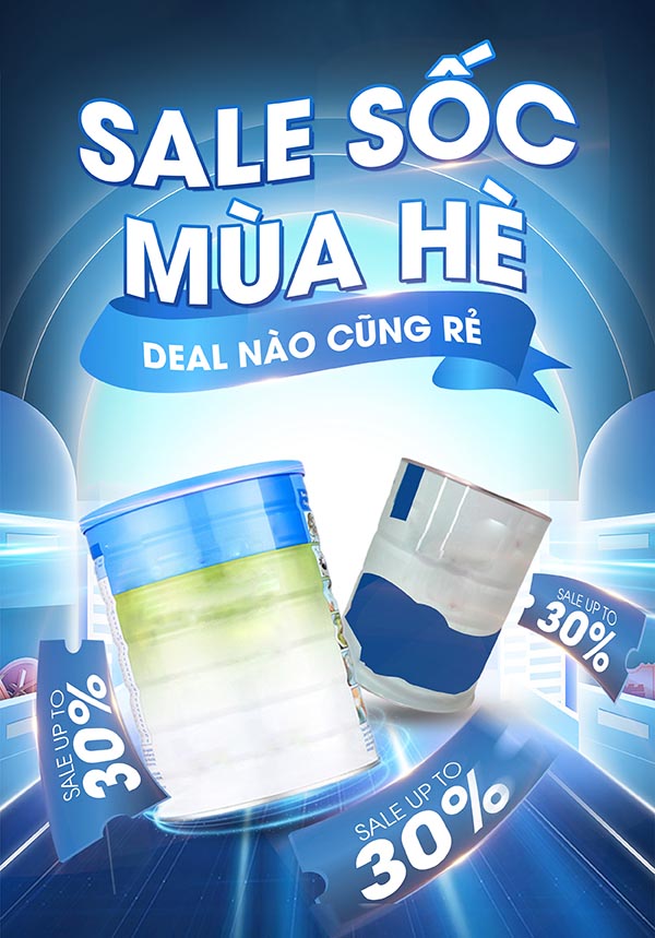 Poster sale sốc mùa hè file PSD mẫu số 536